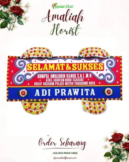 Papan Bunga Ucapan Selamat Plunjaran