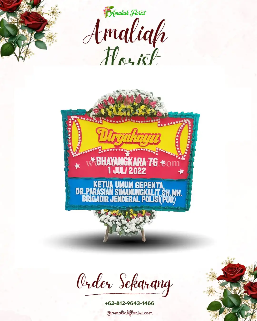 Papan Bunga HUT Ulang Tahun Plunjaran